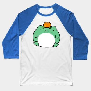 Orange Fruit Frog Baseball T-Shirt